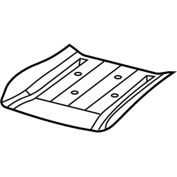 1MS781D1AA Mopar Front Seat Cushion Cover Illustration 1 of 1