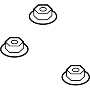 6506152AA Mopar Nut-HEXAGON Nut-CONED Washer Illustration 1 of 1
