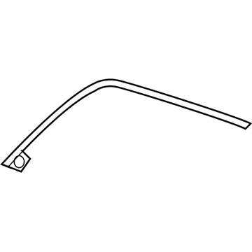 4805839AD Mopar Rear Door Molding Illustration 1 of 1