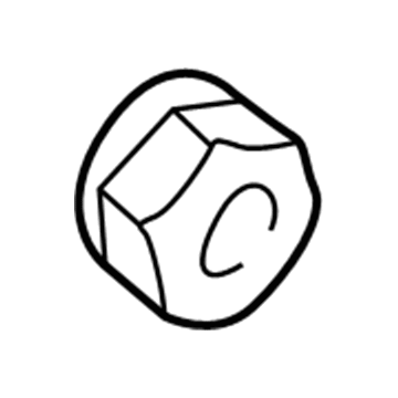 6503014 Mopar Hexagon Nut Illustration 1 of 1