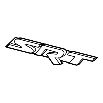 68239548AA Mopar NAMEPLATE-SRT Illustration 1 of 1
