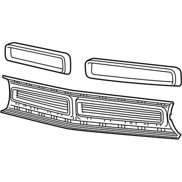 6PB51RXFAA Mopar Grille-Radiator Illustration 1 of 1