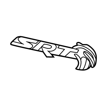 68239550AD Mopar NAMEPLATE-SRT Illustration 1 of 1