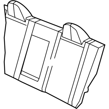 1RX18ZJ3AA Mopar Rear Seat Back Cover Illustration 1 of 1