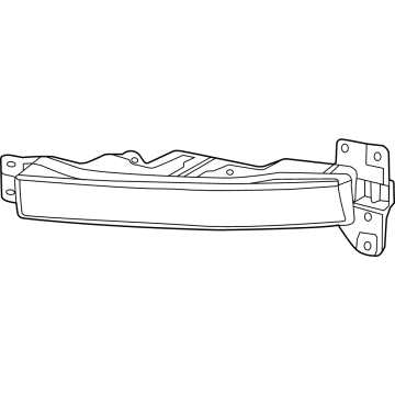 68214427AB Mopar Front Fog Lamp Illustration 1 of 1