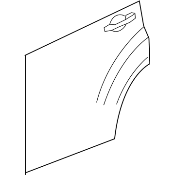 5074960AB Mopar Rear Door Outer Door Illustration 1 of 1