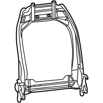 Mopar 68248242AC Front Seat Back Frame 68248242AC Mopar Front Seat Back Frame Illustration 1 of 1