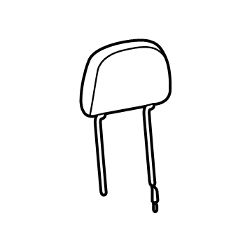 6AF46DX9AC Mopar Front Headrest Illustration 1 of 1
