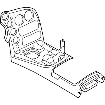 1JX80DX9AA Mopar Floor Console Base Illustration 1 of 1
