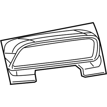 1LS00XDVAA Mopar Instrument Cluster Bezel Illustration 1 of 1