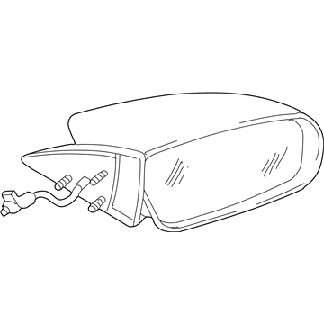 Mopar MR611889 Outside Rearview Mirror MR611889 Mopar Outside Rearview Mirror Illustration 1 of 1