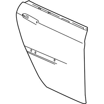 4894228AB Mopar Rear Door Illustration 1 of 1