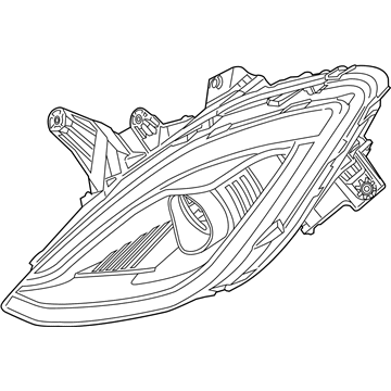 2013 Dodge Viper Headlight - 68111653AC