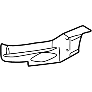 Mopar 4878711AB Quarter Panel Extension 4878711AB Mopar Quarter Panel Extension Illustration 1 of 1