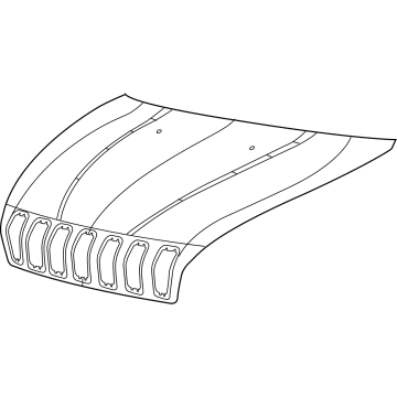 68103664AE Mopar Hood Illustration 1 of 1