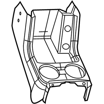 Mopar 1LM42DK7AA Floor Console 1LM42DK7AA Mopar Floor Console Illustration 1 of 1