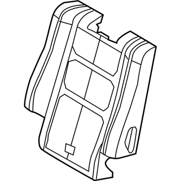 68163693AA Mopar Seat Back Foam Illustration 1 of 1