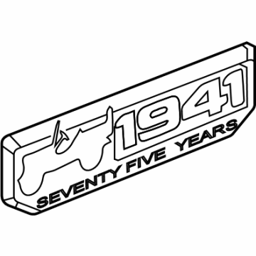 68268158AB Mopar Front Fender Nameplate Illustration 1 of 1