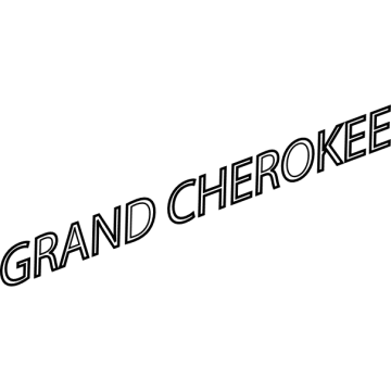 68235425AA Mopar Front Door Nameplate Illustration 1 of 1