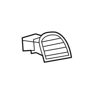 5RJ96DX9AA Mopar Air Conditioning & Heater Outlet Illustration 1 of 1