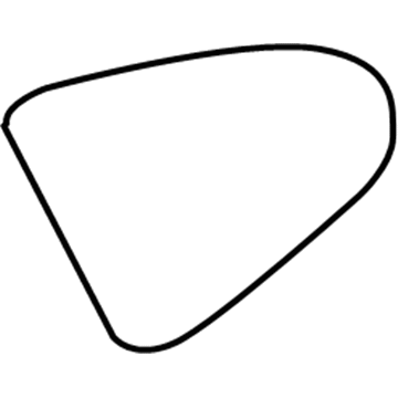 Mopar 5191237AC Quarter Window Glass 5191237AC Mopar Quarter Window Glass Illustration 1 of 1