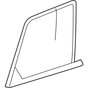 68295547AA Mopar Quarter Window Glass Illustration 1 of 1