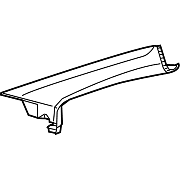 Mopar 1SW42HDAAD A Pillar Panel 1SW42HDAAD Mopar A Pillar Panel Illustration 1 of 1