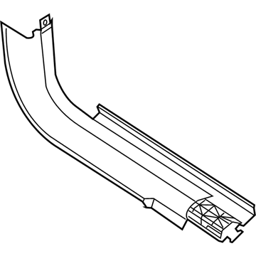 Mopar 5SL64DX9AA Cowl Side Trim Panel 5SL64DX9AA Mopar Cowl Side Trim Panel Illustration 1 of 1
