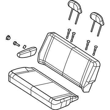 ZP661D5AA Mopar Rear Seat Illustration 1 of 1