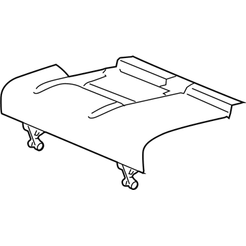 1CX681D5AA Mopar Rear Seat Cushion Cover Illustration 1 of 1