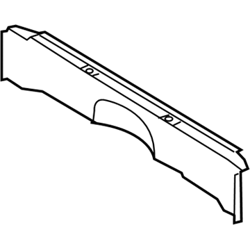 5104050AA Mopar Rear Bumper Reinforcement Illustration 1 of 1