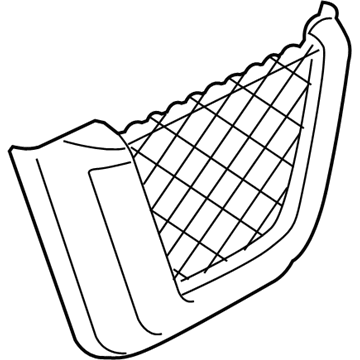 1UV031T9AA Mopar Map POCKE-Door Trim Panel Illustration 1 of 1