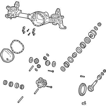 68029469AA Mopar Service Front Axle Illustration 1 of 1