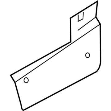 5023785AB Mopar Bracket-Quarter Trim Illustration 1 of 1