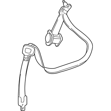 XB261L2AB Mopar Retractor Seat Belt Right Illustration 1 of 1