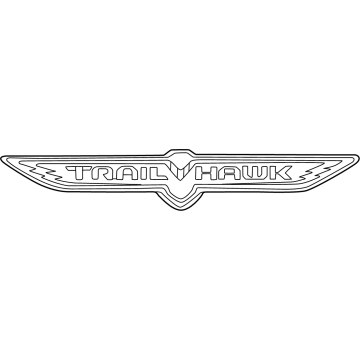 68377452AA Mopar NAMEPLATE-TRAILHAWK Illustration 1 of 1