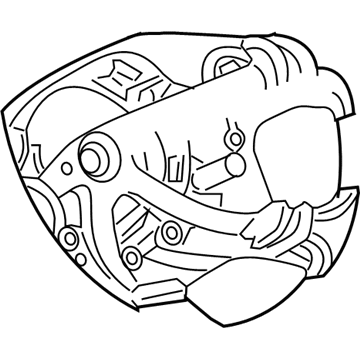 1PS361DVAA Mopar Steering Wheel Back Cover Illustration 1 of 1