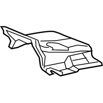 68197754AC Mopar Floor Pan Front Tunnel Silencer Illustration 1 of 1