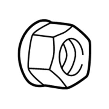 MU431503 Mopar Nut-Steering Wheel Self Lk,12 Illustration 1 of 1