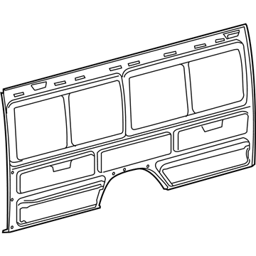 5104202AA Mopar Body Side Rear Panel Illustration 1 of 1
