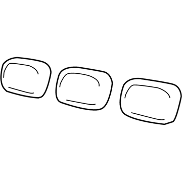 Mopar 1HY531D5AA Third Row Headrest 1HY531D5AA Mopar Third Row Headrest Illustration 1 of 1