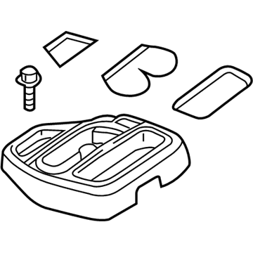 Mopar 5GS001DHAE Floor Console 5GS001DHAE Mopar Floor Console Illustration 1 of 1