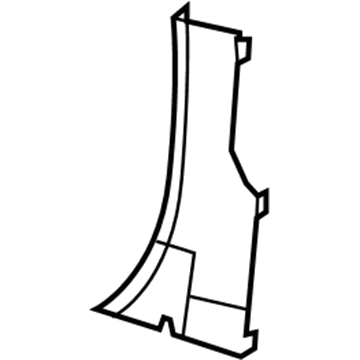 Mopar 1EB81DK2AA C Pillar Panel 1EB81DK2AA Mopar C Pillar Panel Illustration 1 of 1