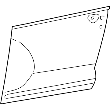 4724812AB Mopar Front Door Outer Door Illustration 1 of 1