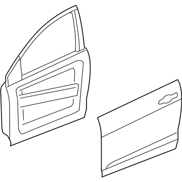 Mopar 68248176AC Front Door 68248176AC Mopar Front Door Illustration 1 of 1