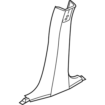 UM22XDBAI Mopar B Pillar Lower Trim Panel Illustration 1 of 1