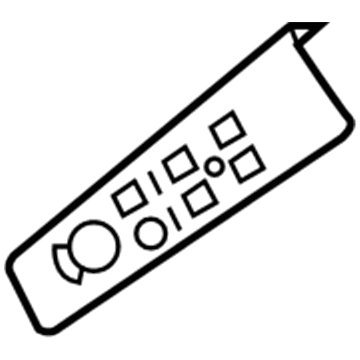 5HS83XDBAG Mopar Power Window/Door Lock Switch Bezel Illustration 1 of 1