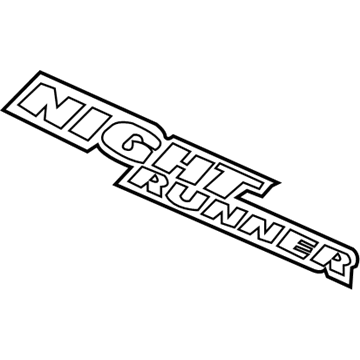 Mopar 55364716AA Decal 55364716AA Mopar Decal Illustration 1 of 1