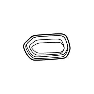 Mopar 68566188AA BEZEL-TOW HOOK 68566188AA Mopar BEZEL-TOW HOOK Illustration 1 of 1