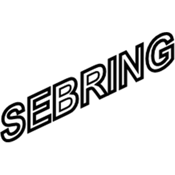 5152004AA Mopar NAMEPLATE-SEBRING Illustration 1 of 1